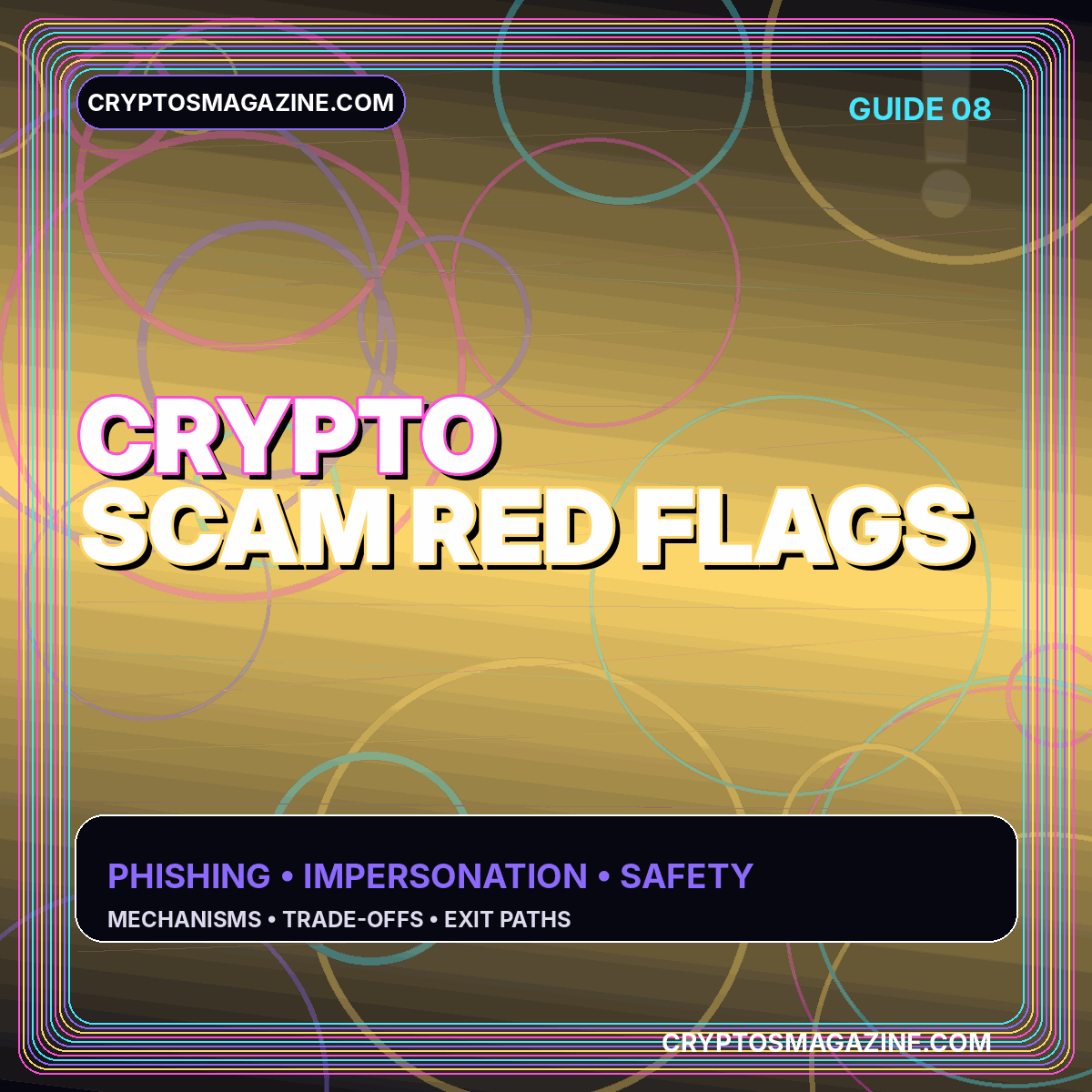 Crypto Scam Red Flags editorial cover